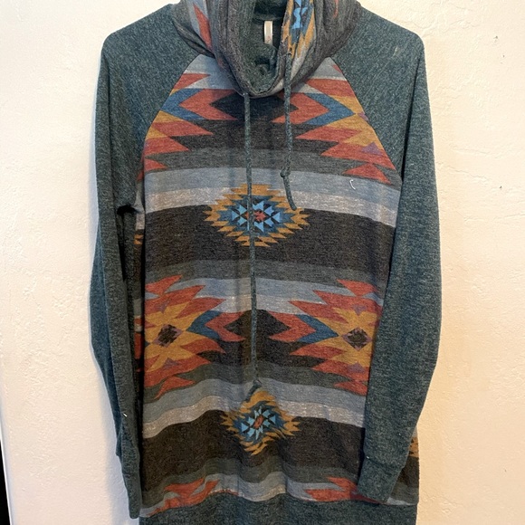 Aztec cowl neck sweater - Picture 1 of 1